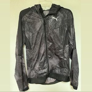 Puma grey/black windbreaker size medium